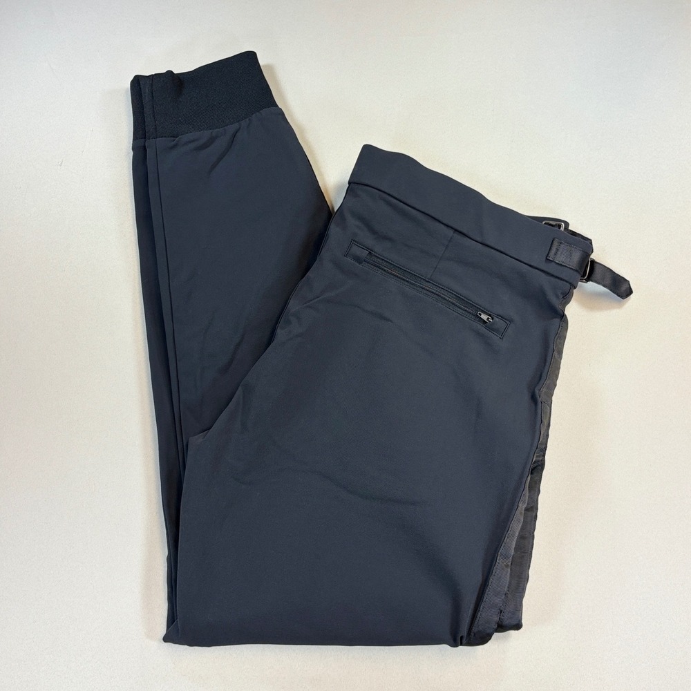 Greyson Rumson Joggers Mens 35 Black Pants Tuxedo Stripe Performance Athleisure